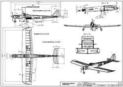Bauplan Super Sicroly 73 Modellbauplan Flugmodell 